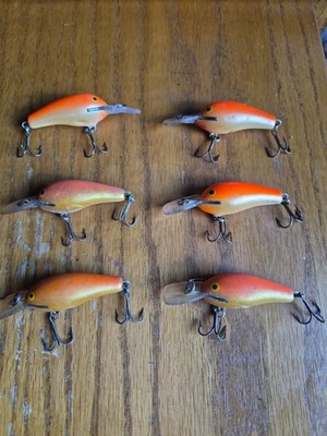 Vintage Rapala Fat Rap Lot 6 All Colors Finland Discontinued 