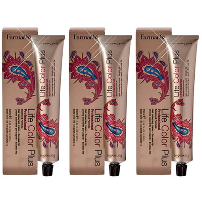 3er Set FarmaVita Life Color Plus  100ml 6.12 Dark Ash Iridescent Blonde