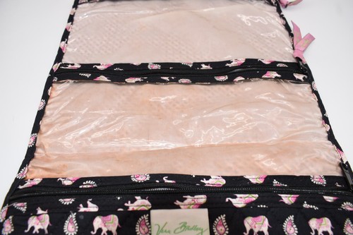 Vera Bradley Travel Cosmetic & Toiletry Organizer in "Pink Elephants" Pattern - Picture 6 of 11