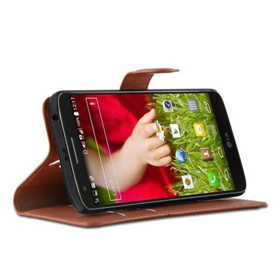 Case for LG G2 Protection Book Wallet Phone Cover Magnetic - Image 4 of 4