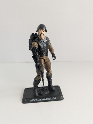 GI Joe 2008, 25th Anniversary Major Bludd 3.75''  missing file card