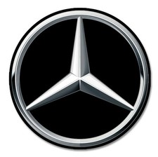 MERCEDES BENZ black logo Sticker vinyle laminé