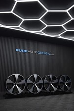 Genuine Audi 21" Q7 Q8 A7 Alloy Wheels REFURBISHED VIPER BLACk CUT 4M0601025E x4