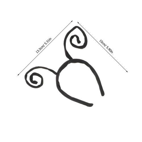 6 Stück Abschlussball Dekoration Stirnband Schmetterling Antenne Haarschmuck Stirnbänder - Bild 4 von 12