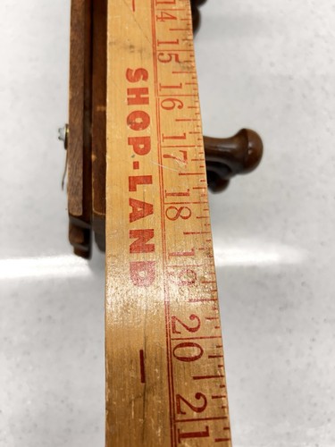 Vintage Accordion Style 10 Peg Wood Hat, Coat, Kitchen Utensil Hanger - 第 3/3 張圖片