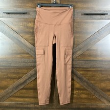 Old Navy Active Powerpress High Rise Leggings Go Dry Cargo Pockets Size Small