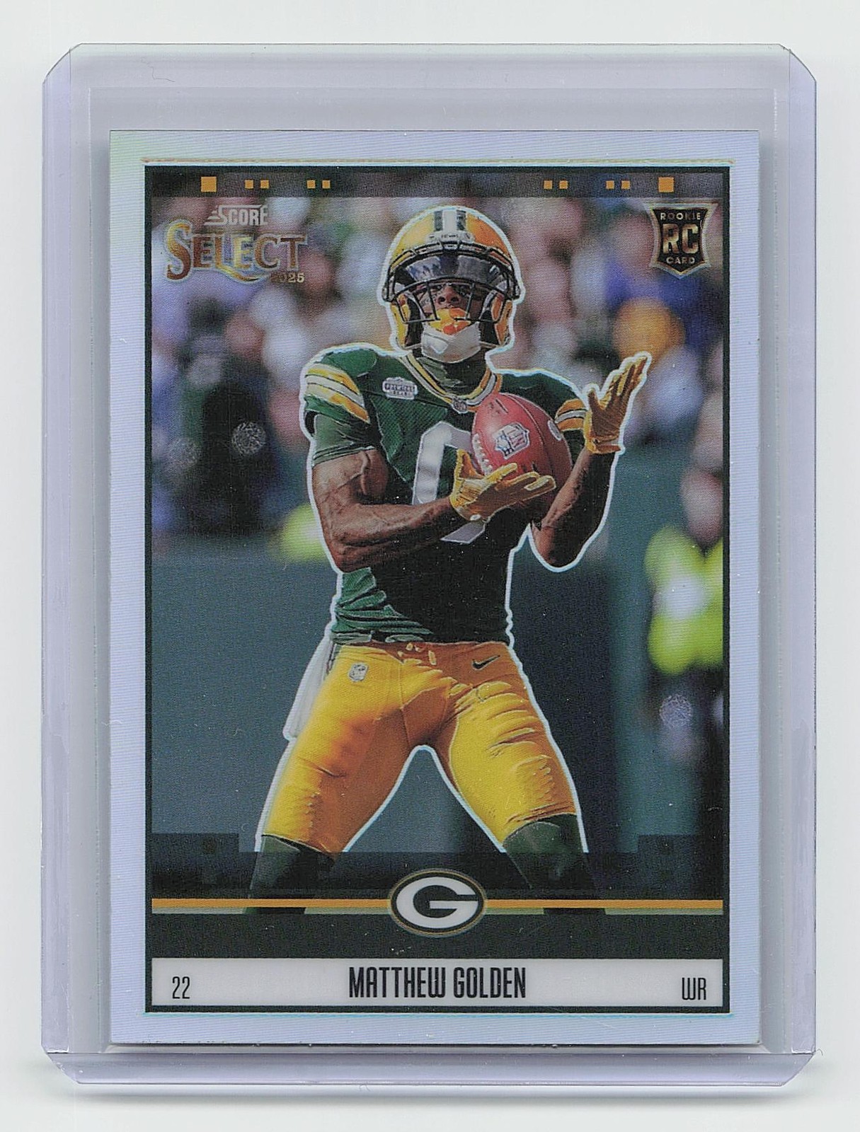 2025 Panini Select #5 Matthew Golden Score Select Throwback Silver Rookie