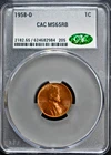 1958-D Lincoln Wheat Cent CAC MS65 RB