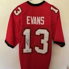 Mike Evans Tampa Bay Buccaneers Signed Red Football Jersey #13 BAS Authenticated