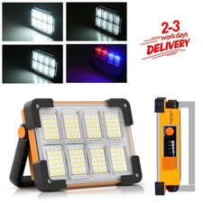 Portable Construction Spotlight 4 Lighting Modes USB Rechargeable For Camping UK