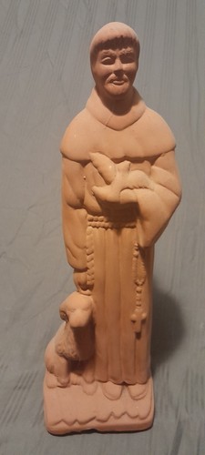 Estatua de monje/fraile Roseville Ohio Ceramic Company con fecha 19 de julio de 1992 - Imagen 1 de 9