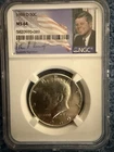 MS 64 1969-D Kennedy Half Dollar Silver Coin - 40% Silver - Graded - JFK