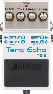 Boss TE-2 Tera Echo Reverb Effektpedal für E-Gitarre Neuer Sense-Effekt