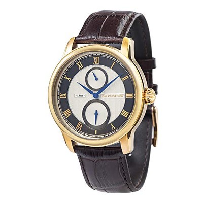 Thomas Earnshaw Men's ES-8106-05 Longitude 42mm Silver Dial Leather Watch