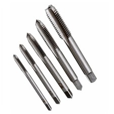 5Pcs Reusable Hss Screw Tap Set Metric Thread for Auto Repair Assorted
