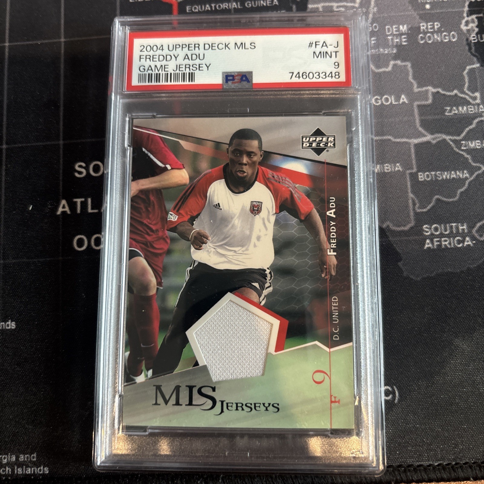 2004 Upper Deck MLS Jerseys Freddy Adu #FA-J  PSA 9