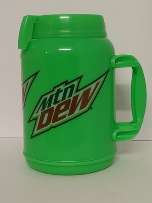 Whirley 64oz Mountain Dew MTN Dew Foam Insulated Large Giant Travel Mug NO STRAW