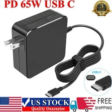 65W AC Power Adapter Type-C USB-C Charger For HP Spectre x360 Chromebook Laptop