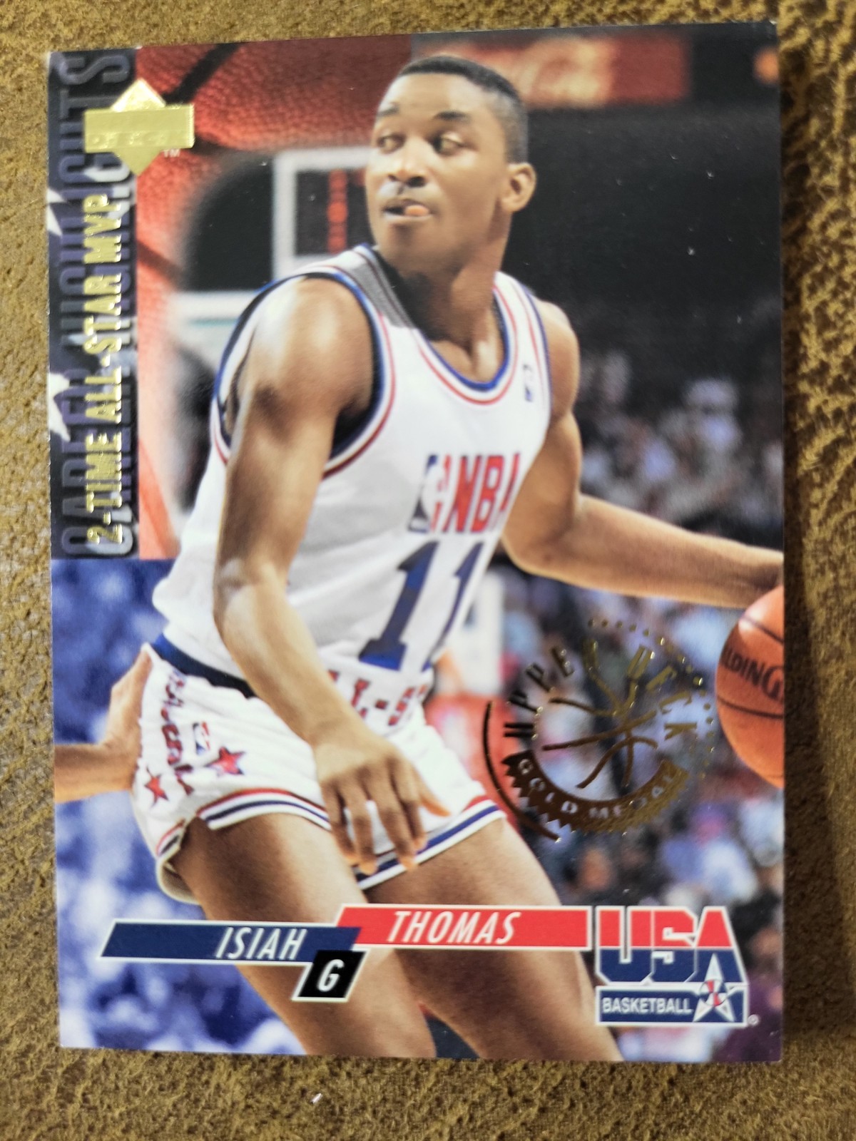 1994-95 Upper Deck USA Basketball Gold Medal Isiah Thomas #70 HOF