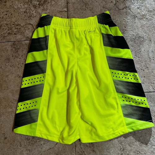 Nike Elite Men's Small Neon Green Shorts Drawstring Basketball Training - Picture 2 of 4