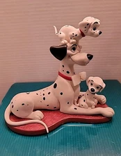 Walt Disney Classics Collection Statue Proud Pongo 101 Dalmatians COA & Box
