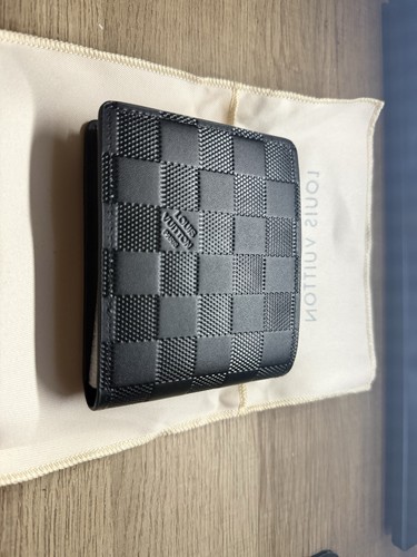 Louis Vuitton Damier Graphite Bifold Wallet Unisex Black Leather