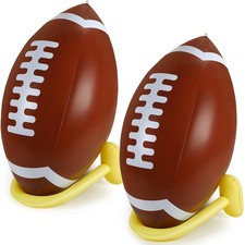 1 Pcs 37" Giant Inflatable Football with Tee Set, Football Party Game