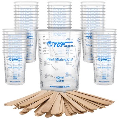 TCP Global 20 oz. (600ml) Graduated 20 ounces (600 milliliters), Clear 