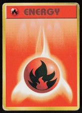 Fire Energy Non Holo Base Set Pokemon Japanese Moderately Played