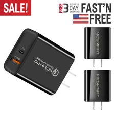 1-200 Pack IPhone 17 16 15 Fast Charger Block USB Type C Wall Power Adapter Lot