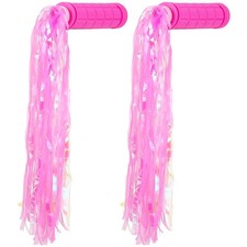  1 paire de poignées de guidon en caoutchouc souple avec banderoles de guidon de