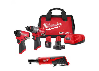 M12 FUEL 12-Volt Li-Ion Brushless Cordless Hammer Drill and Impact Driver Combo