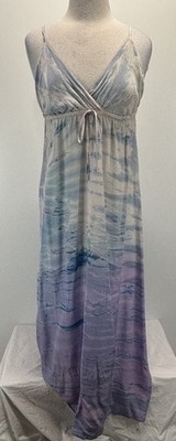 Gypsy 05 Ombré Silk Maxi Dress Women s M Fairy Boho Festival Ethereal Flowy NEW