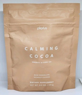 Plexus Calming Cocoa Prebiotic Powder Serenity In Every Sip 6 oz New Sealed Bag