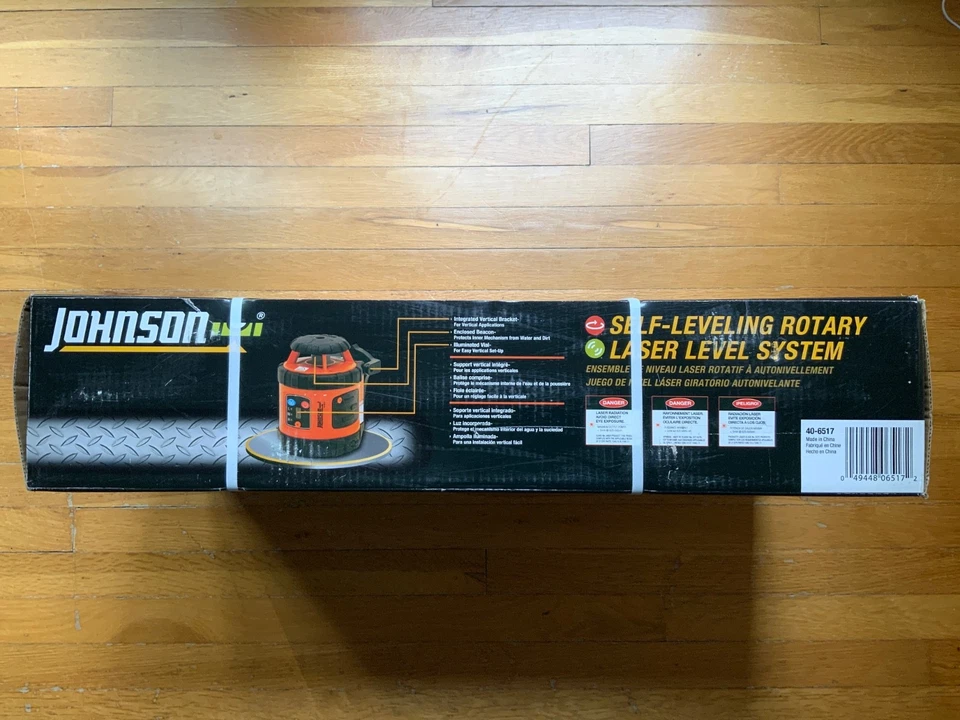 Johnson 40-6517 800 ft. Red Self Leveling Rotary Laser Level with 360 Beam - Image 4 of 4