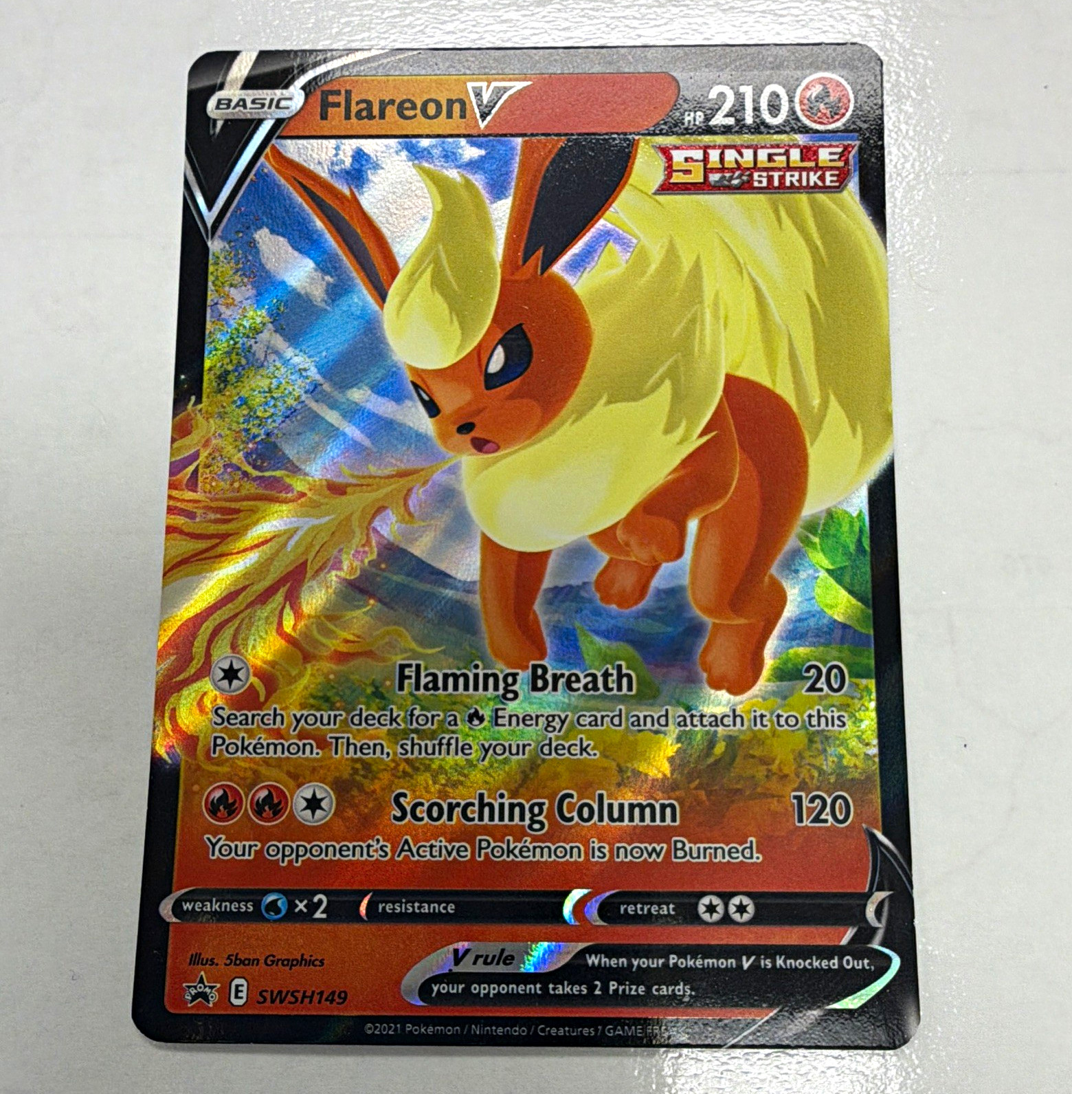 Pokemon TCG Flareon V SWSH149 Sword & Shield Promo