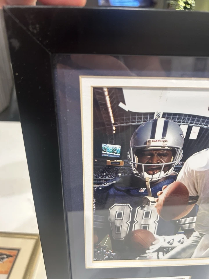 "Arte de pared enmarcado Dallas Cowboys Troy Aikman Emmitt Smith Michael Irvin 12,5 x 15,5""" Foto 3 de 4