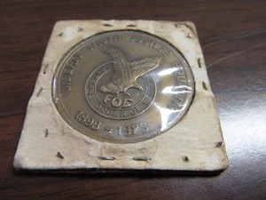 Fraternal Order of Eagles 1973 75th Anniversary Medallion c87