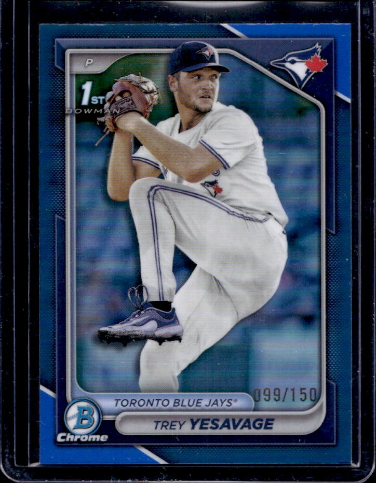 2024 Bowman Draft Trey Yesavage Chrome Blue Refractor 1st #99/150 Jays