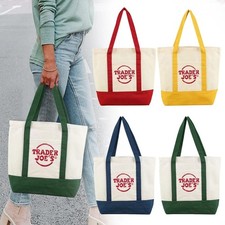UK New  Limited Pastel Embroidered Canvas Tote Bag 