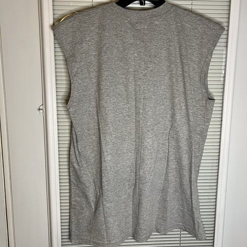 Vintage Large NFL Washington Redskins Mens Gray Sleeveless Shirt - Picture 5 of 8