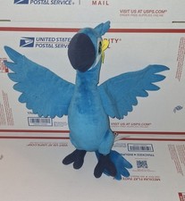 Rio 2 Movie Jewel 12" Plush Stuffed Blue Macaw Doll RARE 2010 BLUE SKY STUDIOS