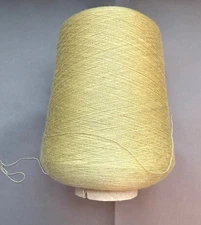 Silk Cashmere Blend Yarn Cone Knitting Crochet  600g (l1 lb 5oz) lime green