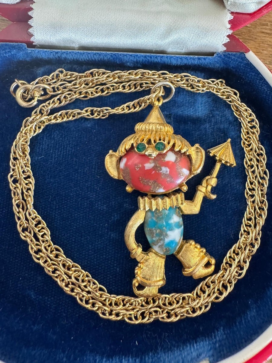 Vintage Genie Articulated Necklace View 4