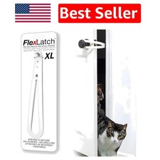 Sturdy XL Cat Door Latch - Quick Set Up, Protects Cats from Larger Dogs