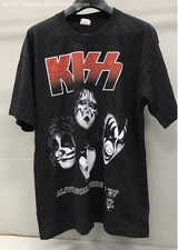 Anvil Black Graphic Kiss Alive Worldwide 97 Band T Shirt XL