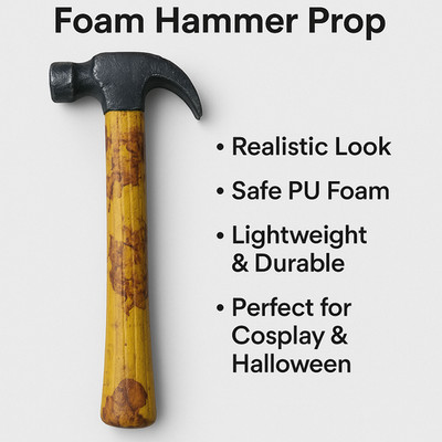 Realistischer PU Schaum Hammer Horror Requisite - Cosplay, Bühne & Halloween (37×13 cm)