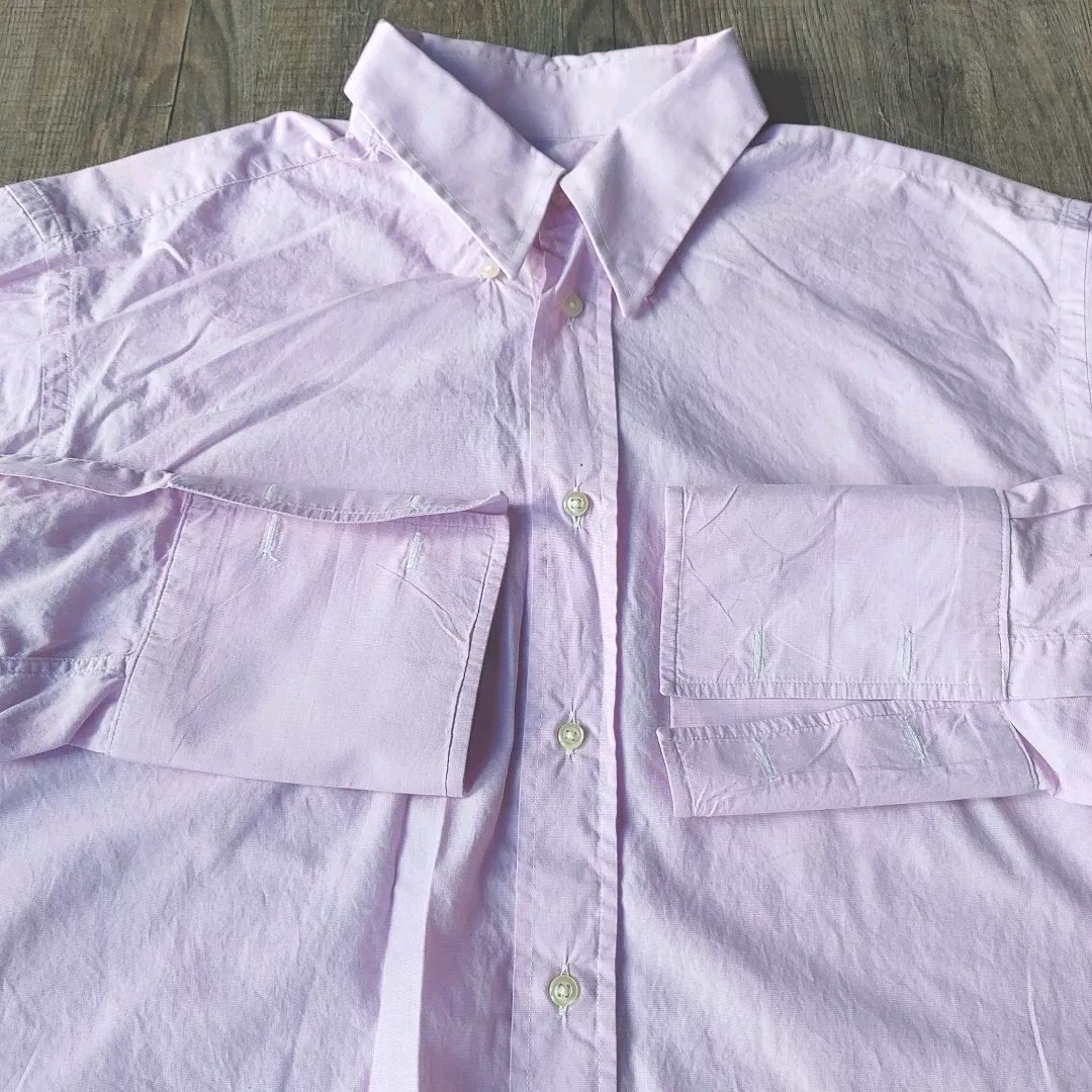 Yves Saint Laurent Camicia Uomo 16 5 42 L Polsini Pieghettati Convertibili Made In Italy