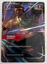 Riftbound Draven Showboat VEN 172/166 English Foil Full Art — live eBay listing