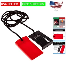 Durable ABS Plastic Treadmill Safety Key with Emergency Stop Clip - Fast Install
